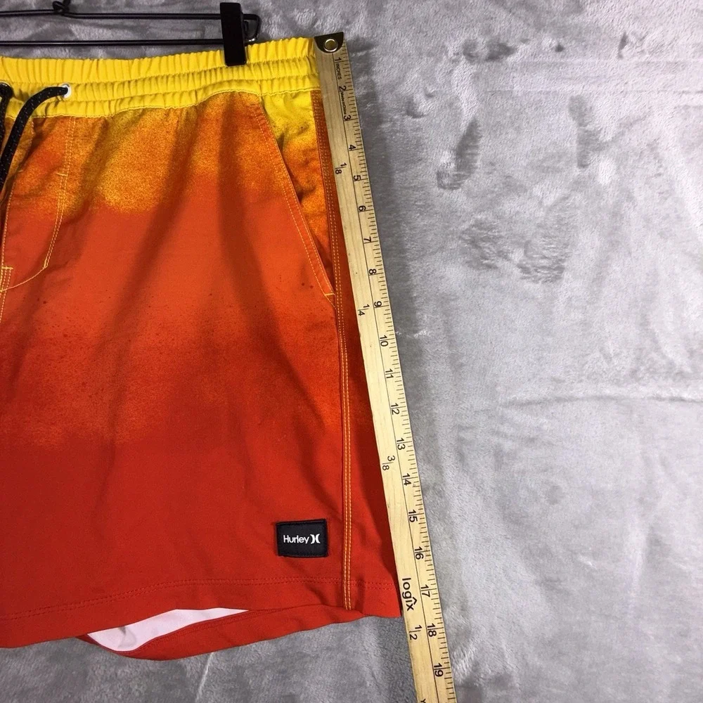 Hurley Phantom‎ Mens Board Shorts Swim Trunks Orange Red Ombré Surfer Coastal L